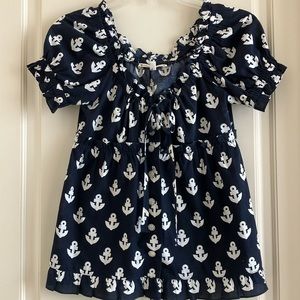 Nanette Lepore nautical empire top